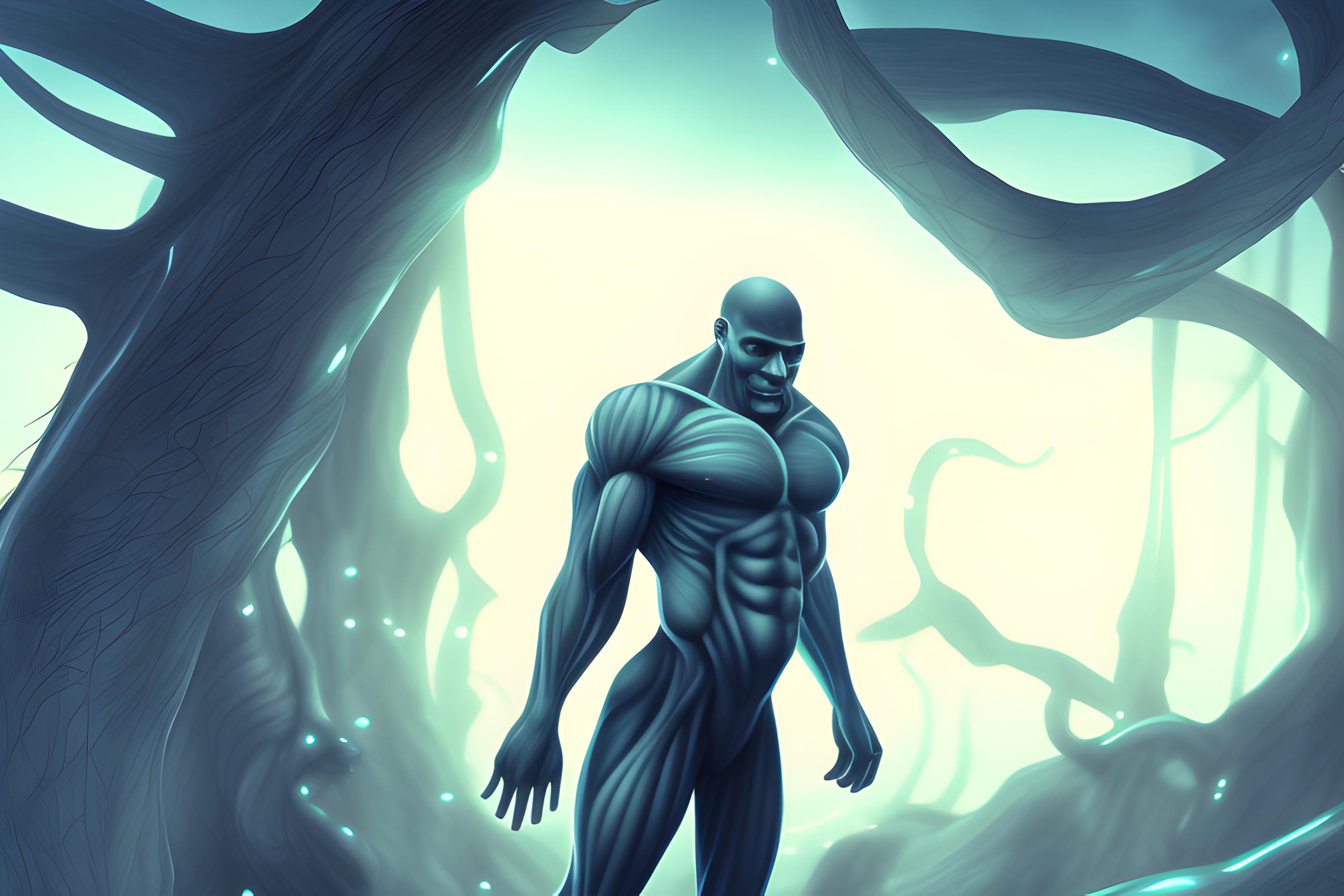 unknow alien with muscles